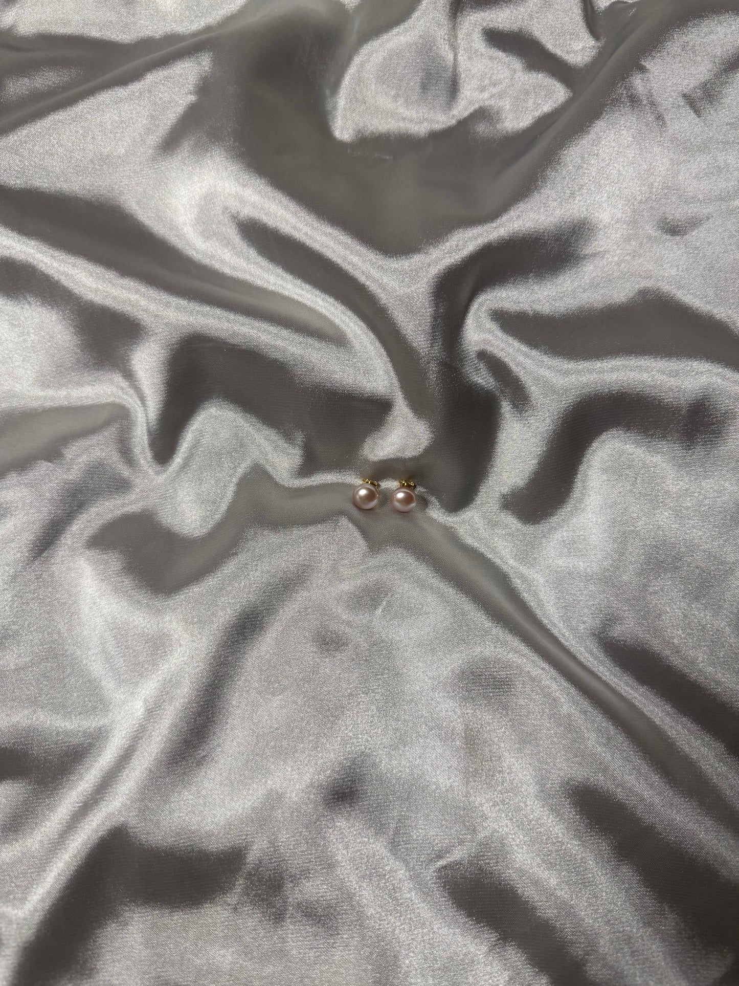 Rose Button Pearl Earrings