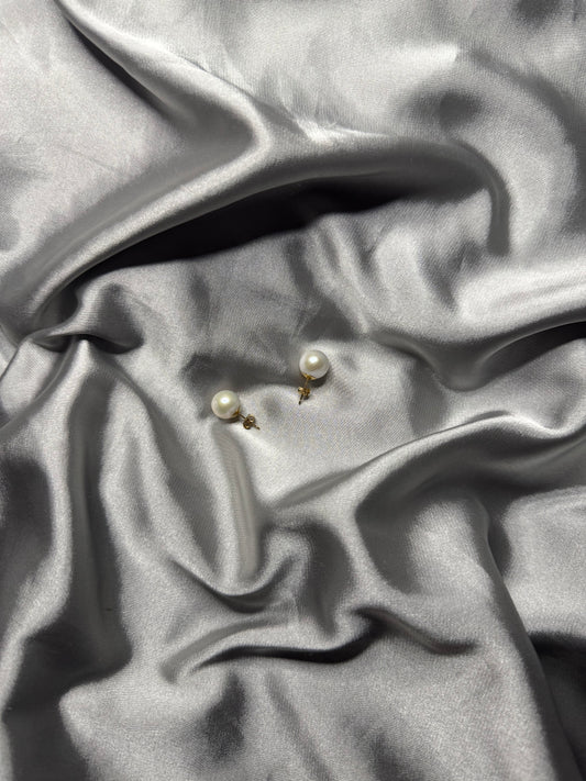 Classic Round Pearl Earrings