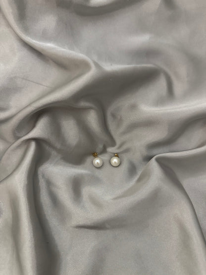 Classic Round Pearl Earrings